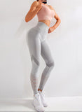 Hollow Out Breathable Seamless Yoga Pants - SEASUM