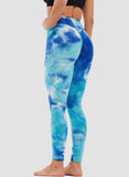 SEASUM-SEASUM Women's Tie-dyed Textured Leggings