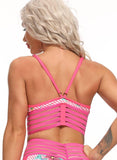 Sexy Hem Strapy Workout Sports Bra - SEASUM