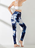SEASUM-SEASUM Women's Tie-dyed Textured Leggings