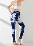 SEASUM Tie-dyed Leggings Compression Yoga Pants for Women - SEASUM