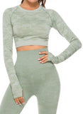 Camouflage Seamless Yoga Top - SEASUM