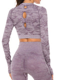 Camouflage Seamless Yoga Top - SEASUM