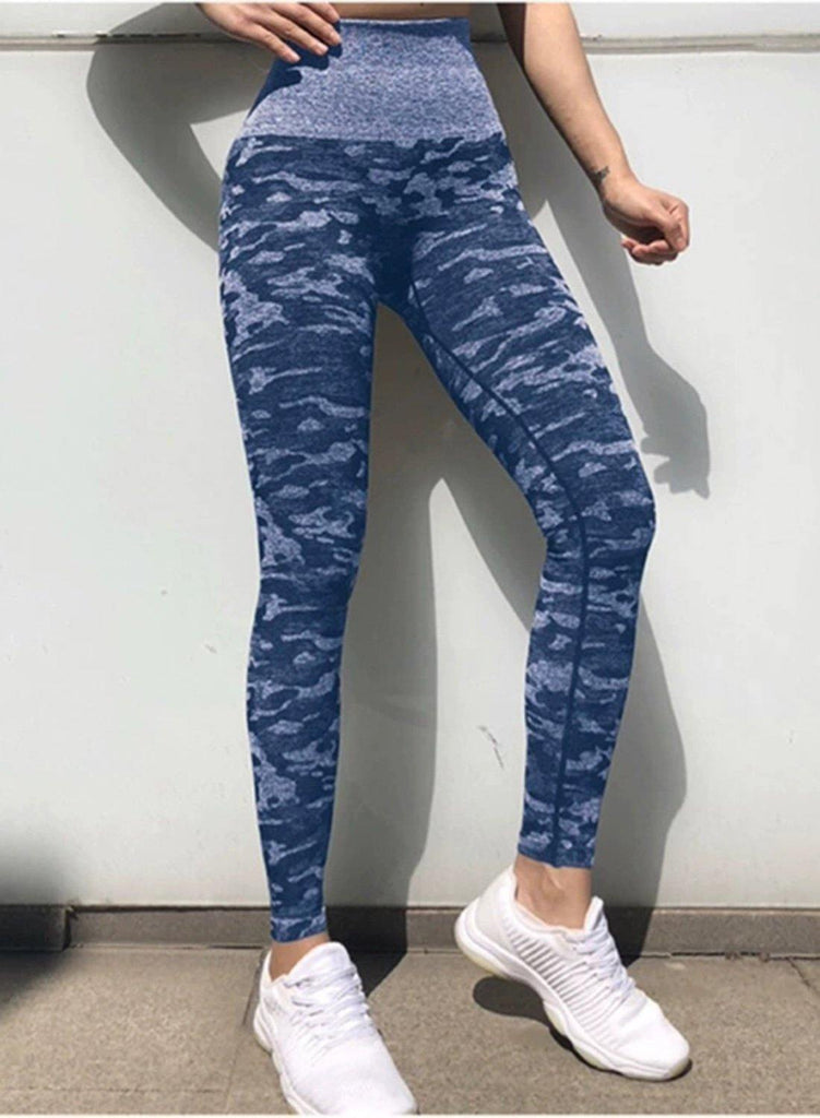 Camouflage Breatheable Soft Women Leggings - SEASUM