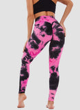 SEASUM Tie-dyed Leggings Compression Yoga Pants for Women - SEASUM