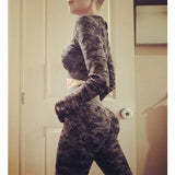 Camouflage Breatheable Soft Women Leggings - SEASUM