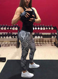 Snake Print Training Workout Yoga Pants - SEASUM
