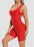 Women Back Cross Backless Sports Jumpsuits