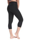 SEASUM Women's Workout Running Ruched Pockets Capris - SEASUM