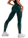 Hollow Out Breathable Seamless Yoga Pants - SEASUM