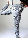 Snake Print Training Workout Yoga Pants - SEASUM