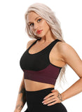 Women Contrast Color Seamless Sports Bra - SEASUM