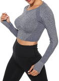 Breatheable High Elastic Seamless Yoga Top - SEASUM