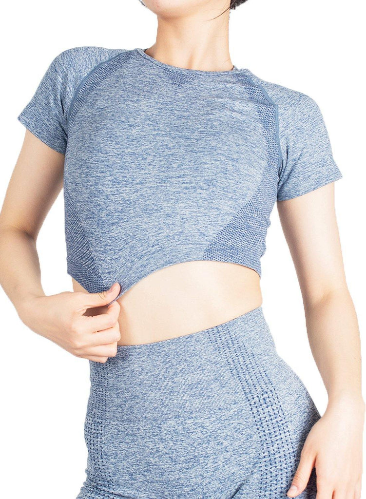 SEASUM Solid Color Seamleass Body Form Tops - SEASUM