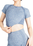 SEASUM Solid Color Seamleass Body Form Tops - SEASUM