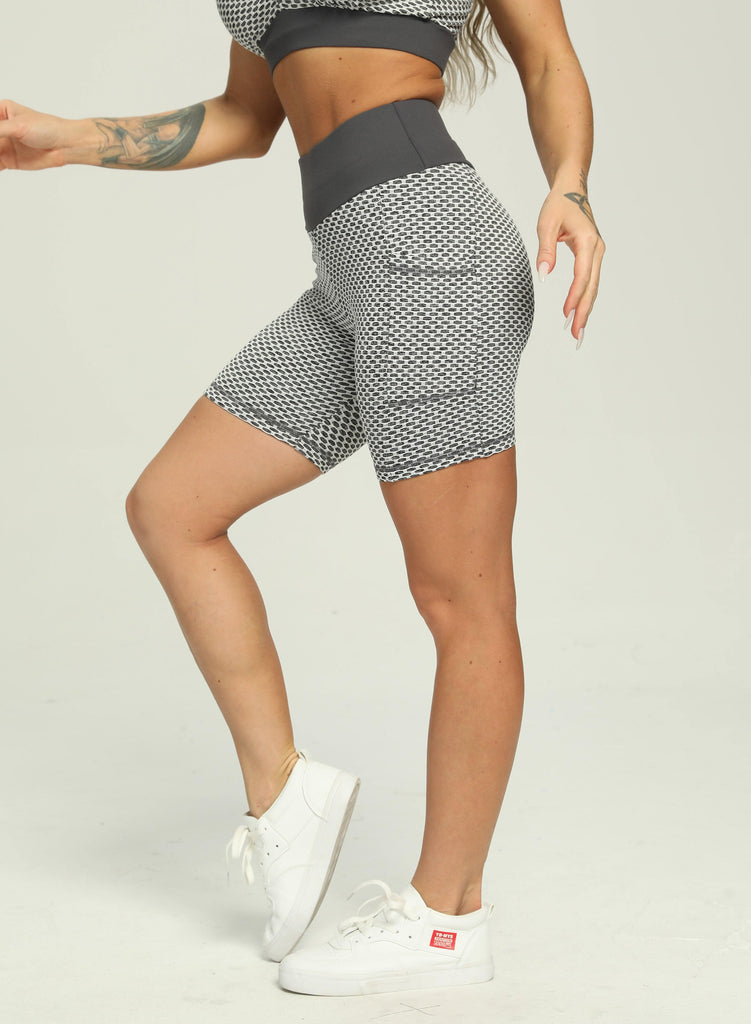 SEASUM Women Shorts Scrunched Butt Lifting Sports Shorts with Side Pocket - SEASUM