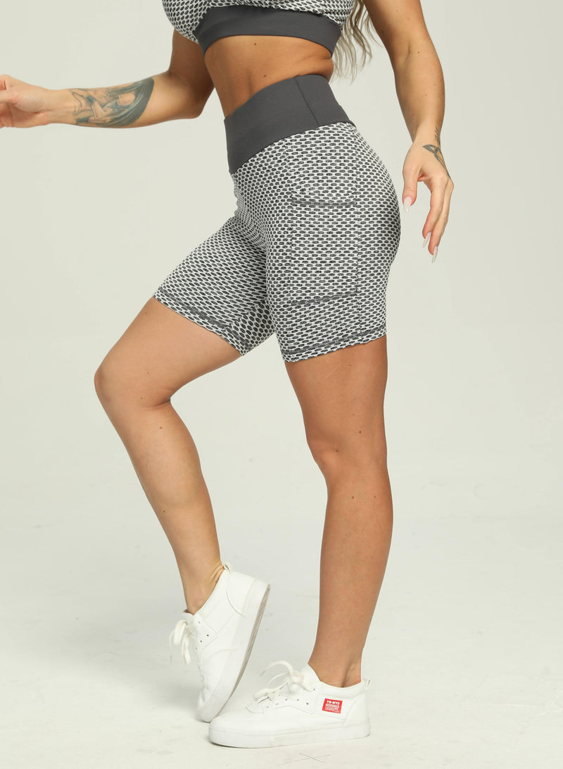 SEASUM Women Shorts Scrunched Butt Lifting Sports Shorts with Side Pocket - SEASUM