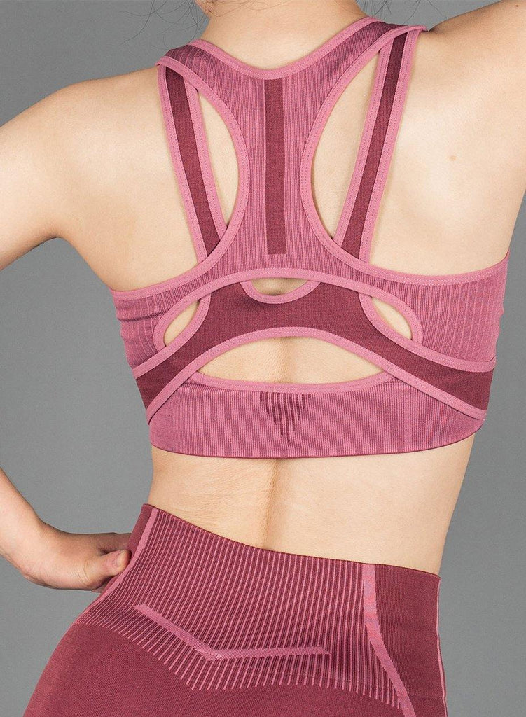 Women Supportive Cross Back Sports Bra - SEASUM