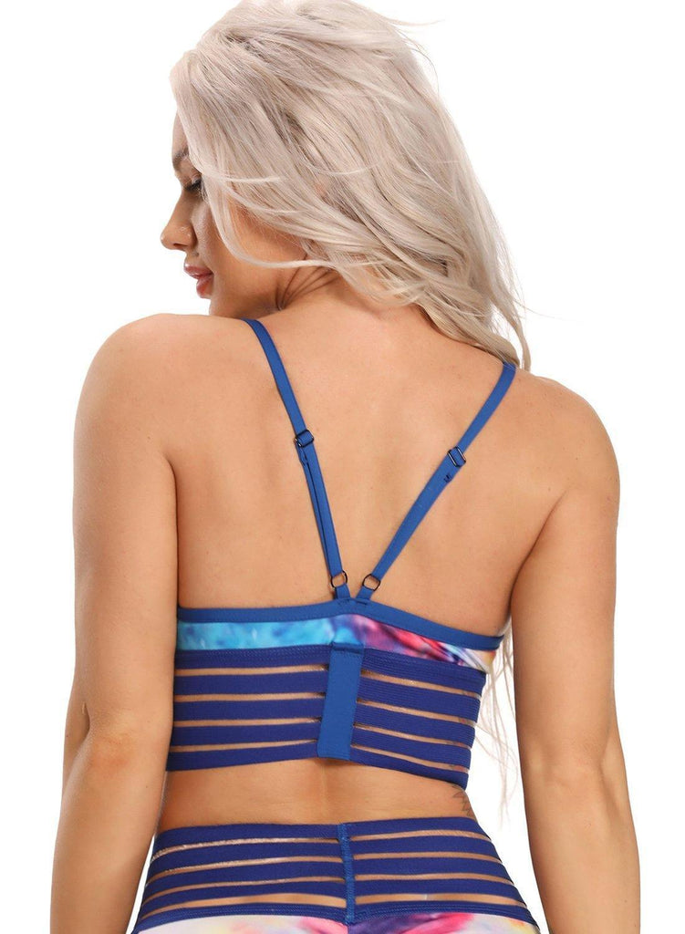 Sexy Hem Strapy Workout Sports Bra - SEASUM