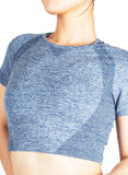 SEASUM Solid Color Seamleass Body Form Tops - SEASUM