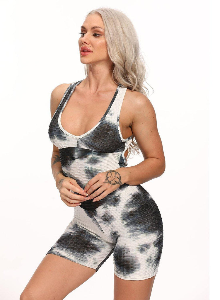 SEASUM Women Backless Short Sports Jumpsuits - SEASUM