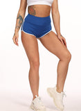 Solid Scrunched Women Sports Tight Shorts - SEASUM