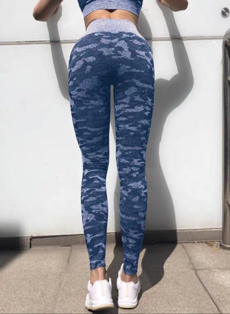 Camouflage Breatheable Soft Women Leggings - SEASUM