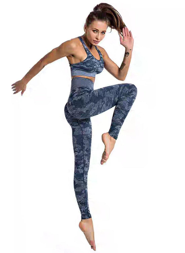 Camouflage Breatheable Soft Women Leggings - SEASUM