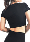 SEASUM Solid Color Seamleass Body Form Tops - SEASUM