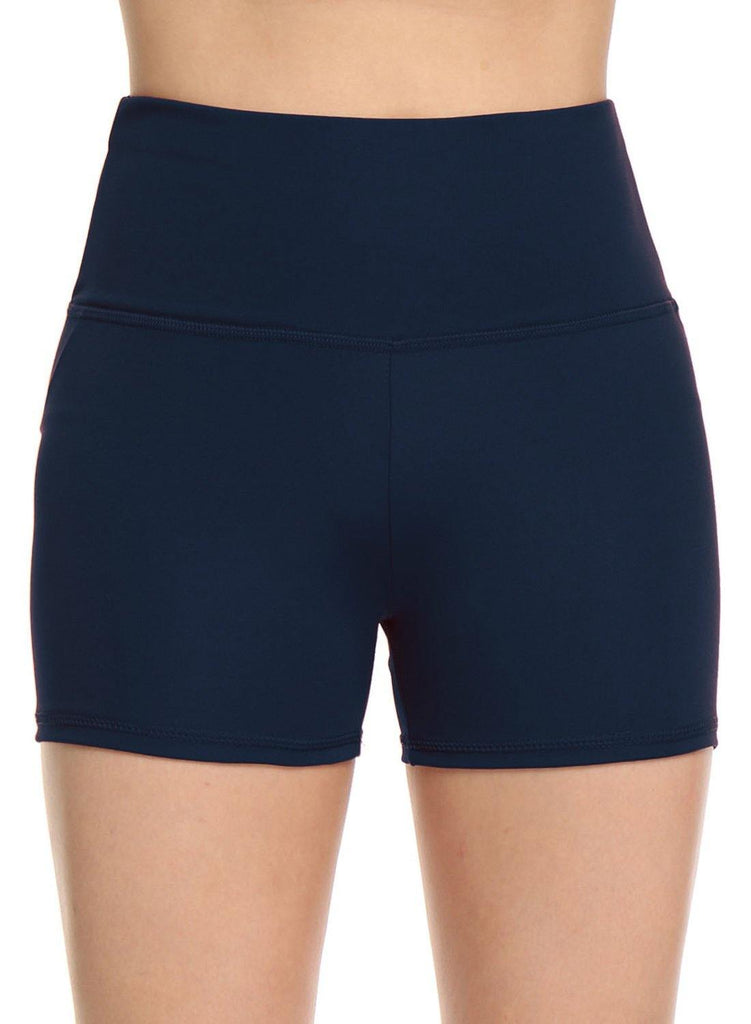 Women High Waist Scruched Fitness Shorts - SEASUM