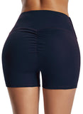 Women High Waist Scruched Fitness Shorts - SEASUM