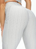 Women Body Shaping Jacquard  Pocket Leggings