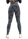 Camouflage Breatheable Soft Women Leggings - SEASUM