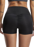 Women High Waist Scruched Fitness Shorts - SEASUM