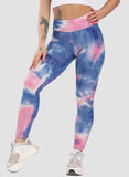 SEASUM Tie-dyed Leggings Compression Yoga Pants for Women - SEASUM