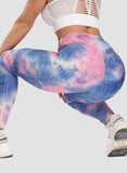 SEASUM Tie-dyed Leggings Compression Yoga Pants for Women - SEASUM