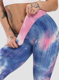 SEASUM Tie-dyed Leggings Compression Yoga Pants for Women - SEASUM