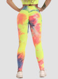 SEASUM Tie-dyed Leggings Compression Yoga Pants for Women - SEASUM