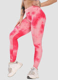 SEASUM Tie-dyed Leggings Compression Yoga Pants for Women - SEASUM