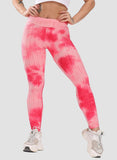 SEASUM Tie-dyed Leggings Compression Yoga Pants for Women - SEASUM