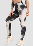 SEASUM Tie-dyed Leggings Compression Yoga Pants for Women - SEASUM