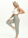 Women Body Shaping Jacquard 7/8 Leggings