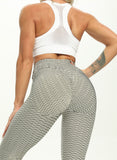Women Body Shaping Jacquard 7/8 Leggings