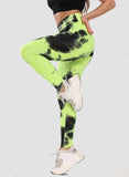 SEASUM Tie-dyed Leggings Compression Yoga Pants for Women - SEASUM