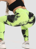 SEASUM Tie-dyed Leggings Compression Yoga Pants for Women - SEASUM