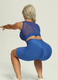 Three-dimensional Body Shaping Jacquard Pocket 7" Shorts