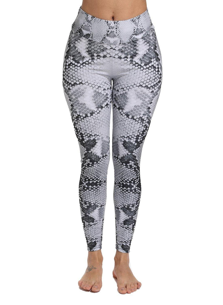 Snake Print Training Workout Yoga Pants - SEASUM