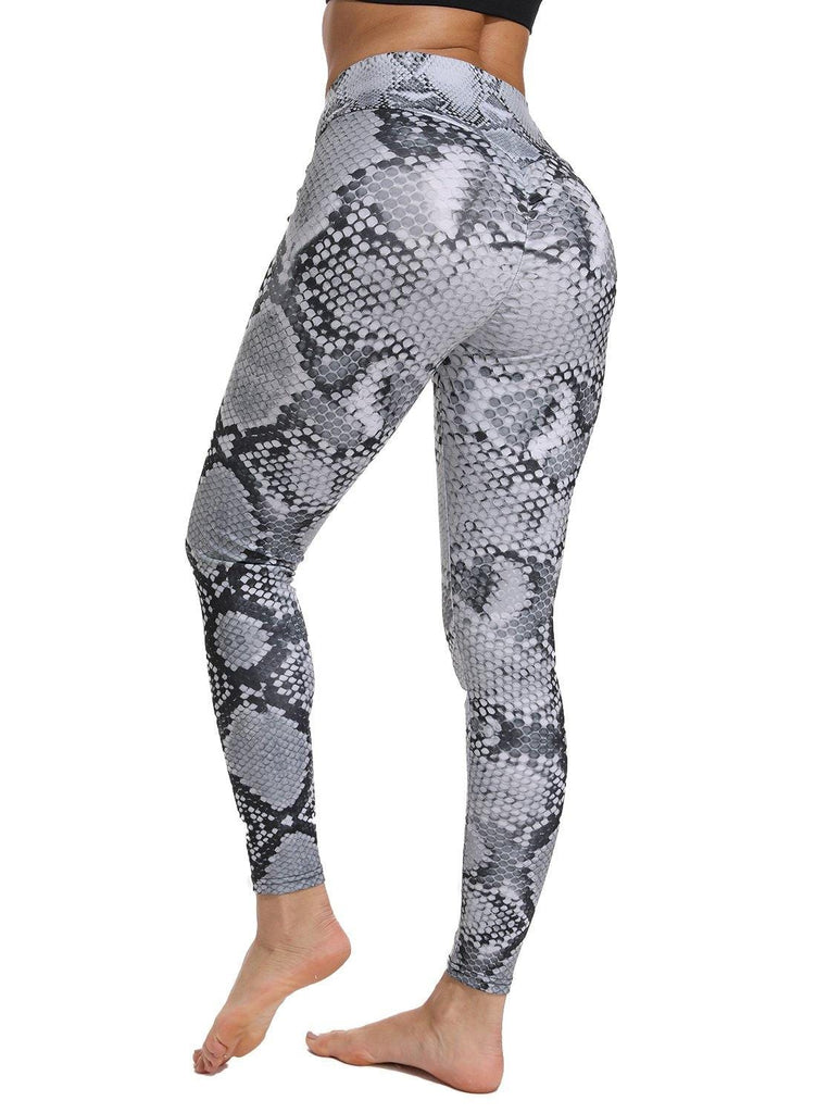 Snake Print Training Workout Yoga Pants - SEASUM