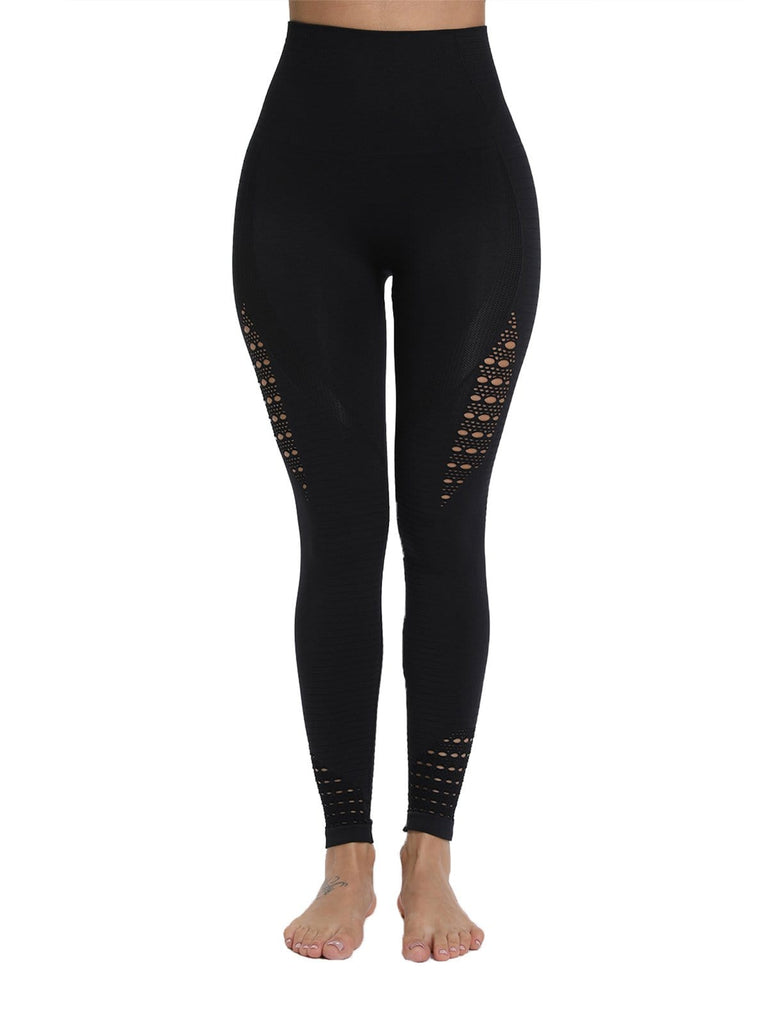 Women's  Form Fitting Hollow Fitness Yoga Pants - SeasumFits