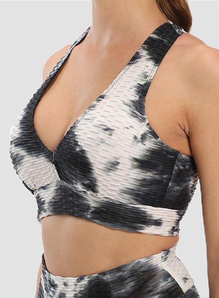 SEASUM Textured Tie-dyed Super Stretchy Top - SEASUM